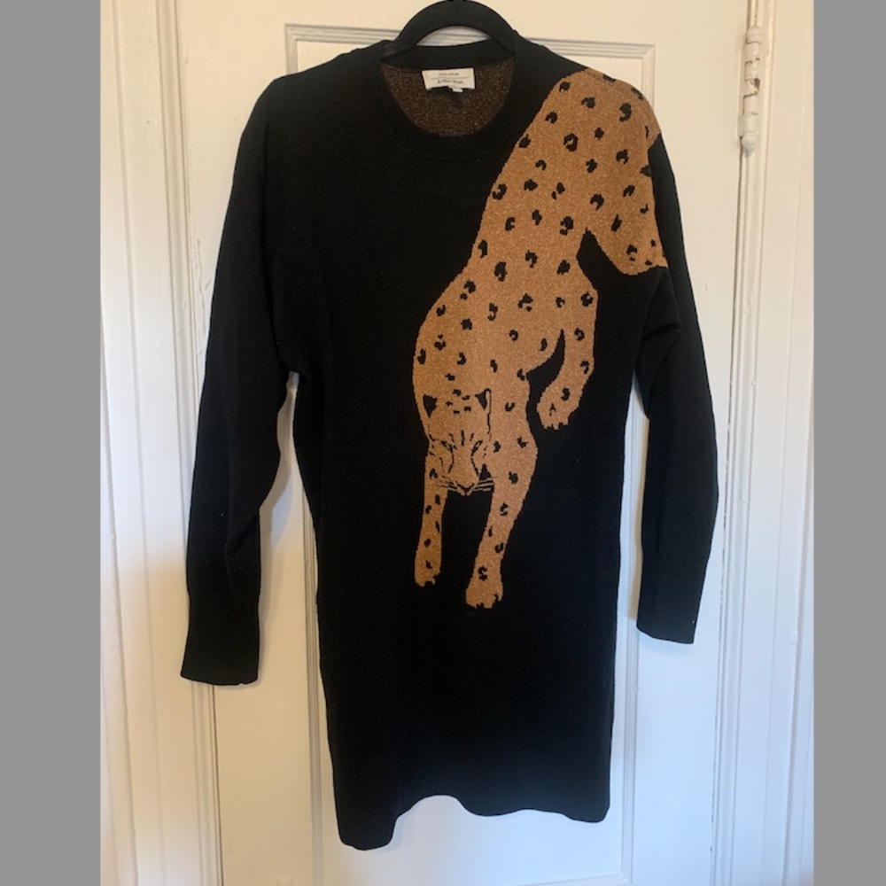 & Other Stories Leopard Sweater Dress